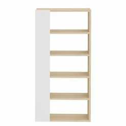 Temahome Regal Ella - Echtholzfurnier - Weiß / Eiche -Möbel Verkäufe 2024 1000366656 220906 050 DETAILS P000000001000366656