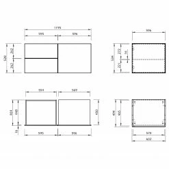 Temahome Sideboard Join IX - Weiß -Möbel Verkäufe 2024 1000366666 220906 501 SKETCH DETAILS P000000001000366666 sketch
