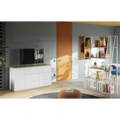 Temahome Sideboard Join V - Weiß / Eiche -Möbel Verkäufe 2024 1000366702 220906 021 MOOD DETAILS P000000001000366702 mood