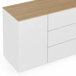 Temahome Sideboard Join V - Weiß / Eiche -Möbel Verkäufe 2024 1000366702 220906 050 DETAILS P000000001000366702
