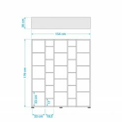 Schildmeyer Regal Danu II - Eiche Panama Dekor -Möbel Verkäufe 2024 8000009297 191023 08592400069 SKETCH DETAILS P000000008000009297 sketch