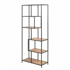 Red Living Regal Coogee I - Eiche Dekor / Schwarz - Höhe: 185 cm