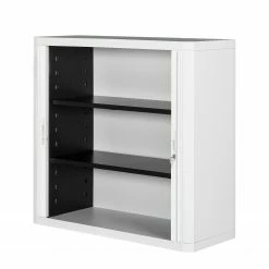 EasyOffice by Paperflow Rollladenschrank easyOffice Pop Art Dog - Weiß / Schwarz -Möbel Verkäufe 2024 aktenschrank easyoffice ii weiss schwarz 104 cm 2865494 1