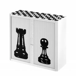 EasyOffice by Paperflow Aktenschrank easyOffice Noire et Blanc V - Schwarz / Weiß