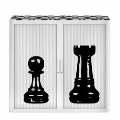 EasyOffice by Paperflow Aktenschrank easyOffice Noire et Blanc X - Schwarz / Weiß -Möbel Verkäufe 2024 aktenschrank easyoffice noire et blanc x 1889558