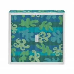 EasyOffice by Paperflow Rollladenschrank easyOffice - Papier Peints III - Blau / Grün - Höhe: 104 cm -Möbel Verkäufe 2024 aktenschrank easyoffice papier peints iii 104 cm 1892862