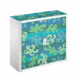 EasyOffice by Paperflow Rollladenschrank easyOffice - Papier Peints III - Blau / Grün - Höhe: 104 cm -Möbel Verkäufe 2024 aktenschrank easyoffice papier peints iii 104 cm 1892866
