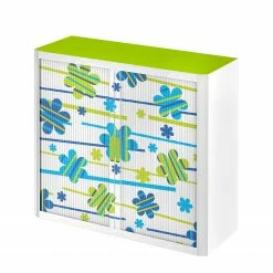EasyOffice by Paperflow Rollladenschrank easyOffice - Papier Peints VI - Mehrfarbig - Höhe: 104 cm