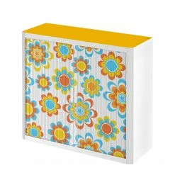 EasyOffice by Paperflow Rollladenschrank easyOffice - Papiers Peints II - Mehrfarbig - Höhe: 104 cm