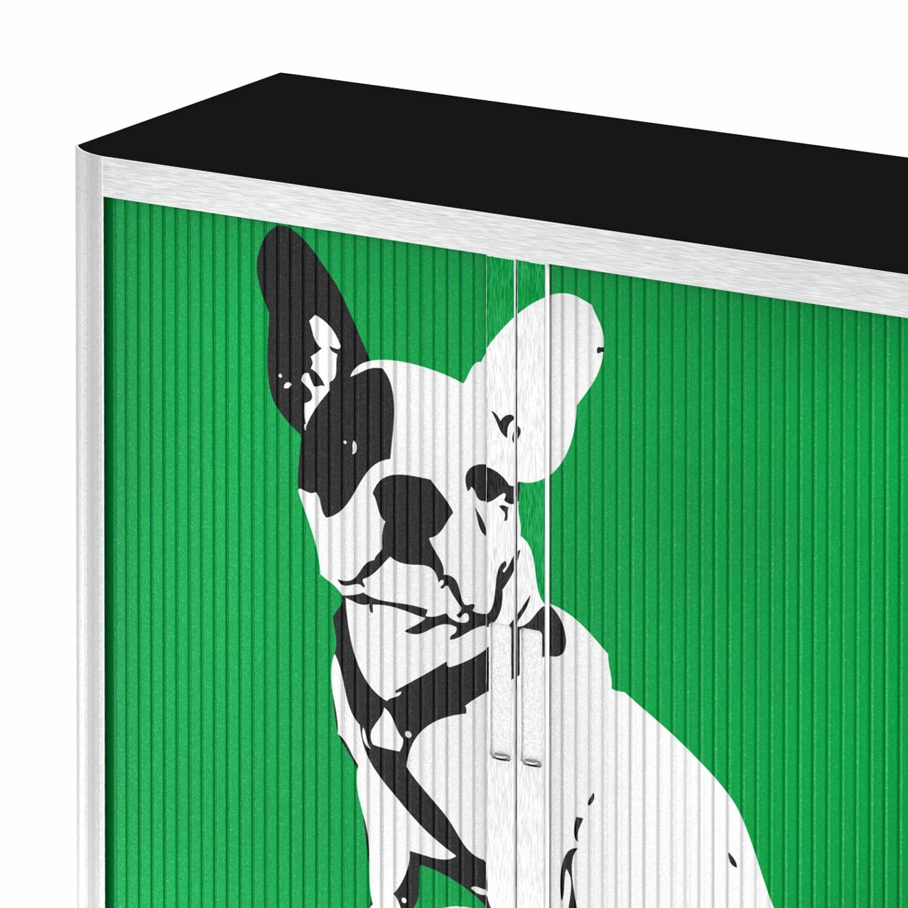 EasyOffice by Paperflow Rollladenschrank easyOffice Pop Art Dog - Weiß / Grün 7 EasyOffice by Paperflow Rollladenschrank easyOffice Pop Art Dog - Weiß / Grün – Bild 5