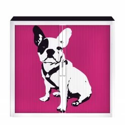EasyOffice by Paperflow Rollladenschrank easyOffice Pop Art Dog - Weiß / Pink -Möbel Verkäufe 2024 aktenschrank easyoffice pop art dog weiss pink 1956298