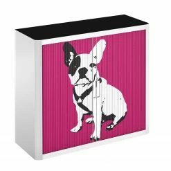 EasyOffice by Paperflow Rollladenschrank easyOffice Pop Art Dog - Weiß / Pink -Möbel Verkäufe 2024 aktenschrank easyoffice pop art dog weiss pink 1956302