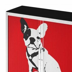 EasyOffice by Paperflow Rollladenschrank easyOffice Pop Art Dog - Weiß / Rot -Möbel Verkäufe 2024 aktenschrank easyoffice pop art dog weiss rot 1956278