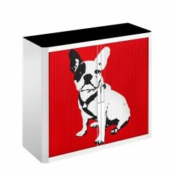 EasyOffice by Paperflow Rollladenschrank easyOffice Pop Art Dog - Weiß / Rot -Möbel Verkäufe 2024 aktenschrank easyoffice pop art dog weiss rot 1956286