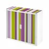 EasyOffice by Paperflow Rollladenschrank easyOffice Rayures - Lila / Weiß - Höhe: 104 cm -Möbel Verkäufe 2024 aktenschrank easyoffice rayures 104 cm 1891062