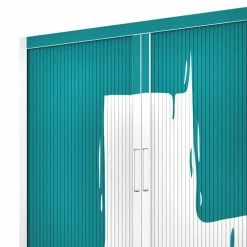 EasyOffice by Paperflow Aktenschrank easyOffice Stickers I - Weiß / Petrol - Höhe: 204 cm -Möbel Verkäufe 2024 aktenschrank easyoffice stickers i weiss petrol 204 cm 1867362