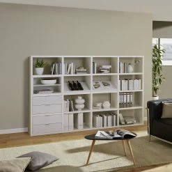 Fredriks Anbauregal Concept II - Hochglanz Weiß -Möbel Verkäufe 2024 anbauregal rodos ii hochglanz weiss 1890666