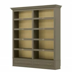 Maison Belfort Bücherregal Azjana I - Granit / Pinie Creme