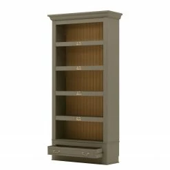 Maison Belfort Bücherregal Azjana II - Granit / Pinie Honig