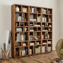 Ars Natura Bücherregal Trangle - Sheesham Massiv -Möbel Verkäufe 2024 buecherregal trangle sheesham massiv 723982