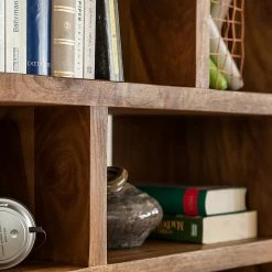 Ars Natura Bücherregal Trangle - Sheesham Massiv -Möbel Verkäufe 2024 buecherregal trangle sheesham massiv 723990