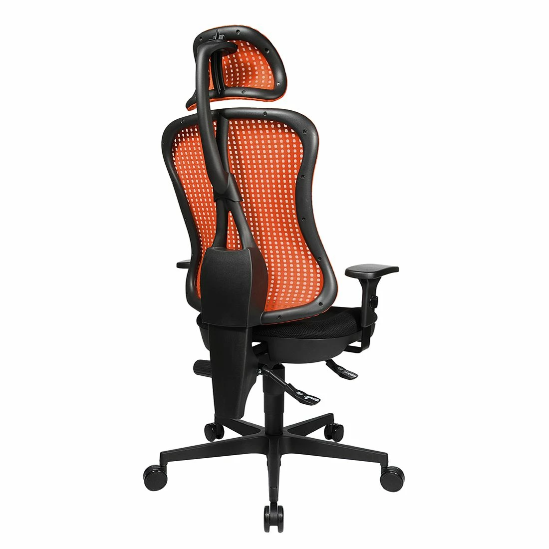 Topstar Bürodrehstuhl Head Point - Rot / Schwarz - Mit Kopfstütze - Höhenverstellbare Armlehnen 8 Topstar Bürodrehstuhl Head Point - Rot / Schwarz - Mit Kopfstütze - Höhenverstellbare Armlehnen – Bild 6