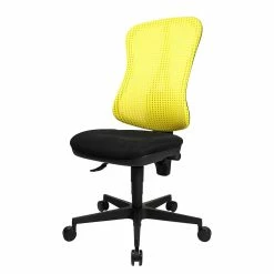 Topstar Bürodrehstuhl Head Point - Gelb / Schwarz - Ohne Kopfstütze - Ohne Armlehnen -Möbel Verkäufe 2024 buerodrehstuhl head point ohne armlehnen gelb schwarz 1139874