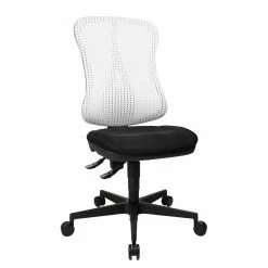 Topstar Bürodrehstuhl Head Point - Weiß / Schwarz - Ohne Kopfstütze - Ohne Armlehnen
