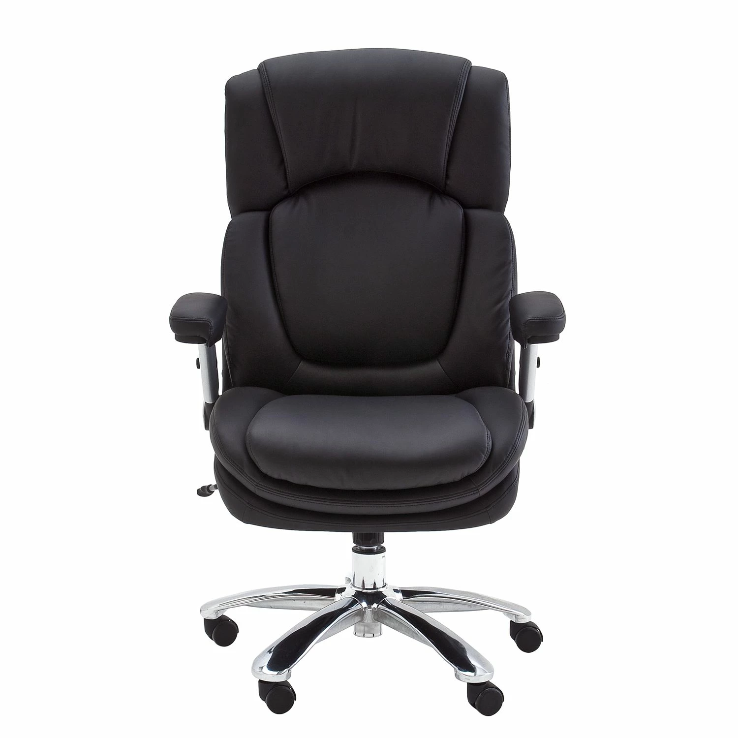 Fredriks Chefsessel Buda XXL - Kunstleder - Schwarz / Silber 6 Fredriks Chefsessel Buda XXL - Kunstleder - Schwarz / Silber – Bild 4