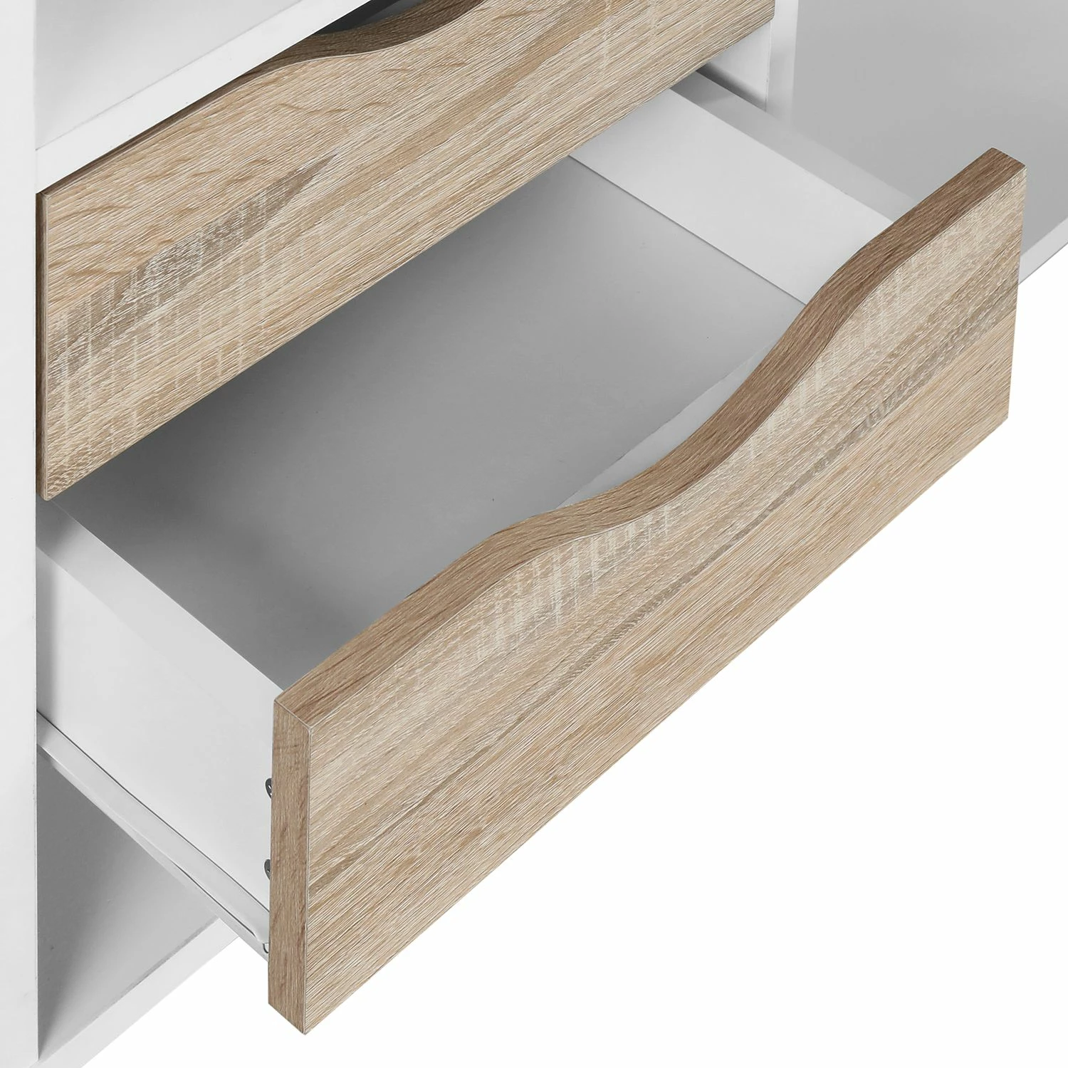 Mørteens Eckschreibtisch Sunndal - Eiche Dekor / Weiß 8 Mørteens Eckschreibtisch Sunndal - Eiche Dekor / Weiß – Bild 6