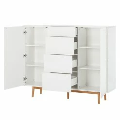 Mørteens Sideboard Lindholm IV - Weiß - Höhe: 128 cm 15 Mørteens Sideboard Lindholm IV - Weiß - Höhe: 128 cm -Möbel Verkäufe 2024 highboard lindholm i weiss matt eiche massiv 333072
