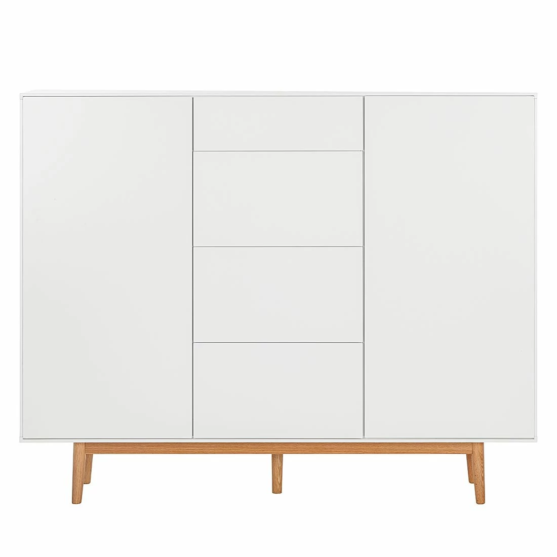 Mørteens Sideboard Lindholm IV - Weiß - Höhe: 128 cm 7 Mørteens Sideboard Lindholm IV - Weiß - Höhe: 128 cm – Bild 5