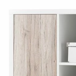 Mooved Highboard Nestor - Eiche San Remo Dekor/Hochglanz Weiß -Möbel Verkäufe 2024 highboard nestor eiche san remo dekor hochglanz weiss 415567