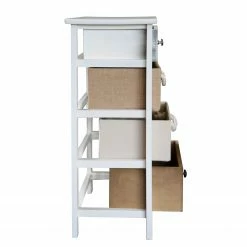 Maison Belfort Regal Gilberton - Höhe: 91 cm -Möbel Verkäufe 2024 kommode gilberton paulownia massiv weiss braun 91 cm 4345292