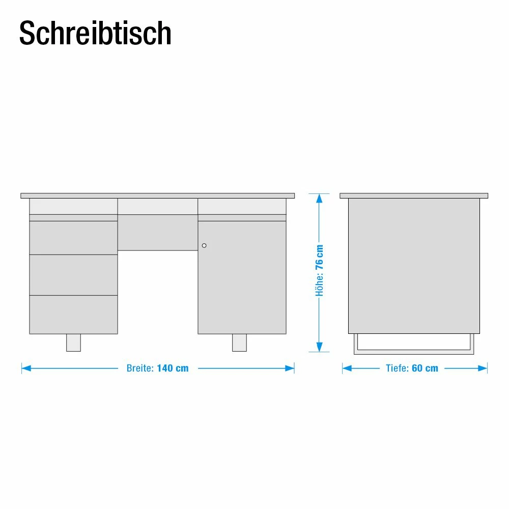 Fredriks Schreibtisch Paddington - Hochglanz Weiß 24 Fredriks Schreibtisch Paddington - Hochglanz Weiß – Bild 22