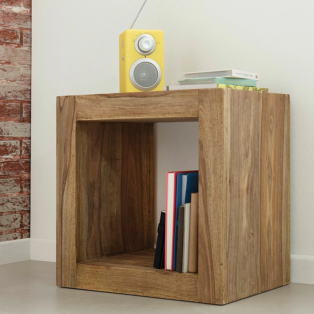 Wolf-Möbel Würfel Yoga - Sheesham massiv - Natur 4 Wolf-Möbel Würfel Yoga - Sheesham massiv - Natur – Bild 2