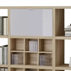 Fredriks Regal Concept V - Eiche Dekor / Hochglanz Weiß -Möbel Verkäufe 2024 regal concept v eiche dekor hochglanz weiss 1993918