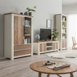 Maison Belfort Regal Doral - Akazie teilmassiv - Weiß / Braun -Möbel Verkäufe 2024 regal doral akazie teilmassiv weiss braun 4030348