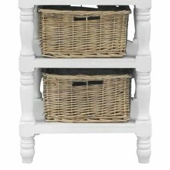 Tiernahrung Outlet Store -Möbel Verkäufe 2024 regal elyria mit korbschubladen paulownia teilmassiv 1530518