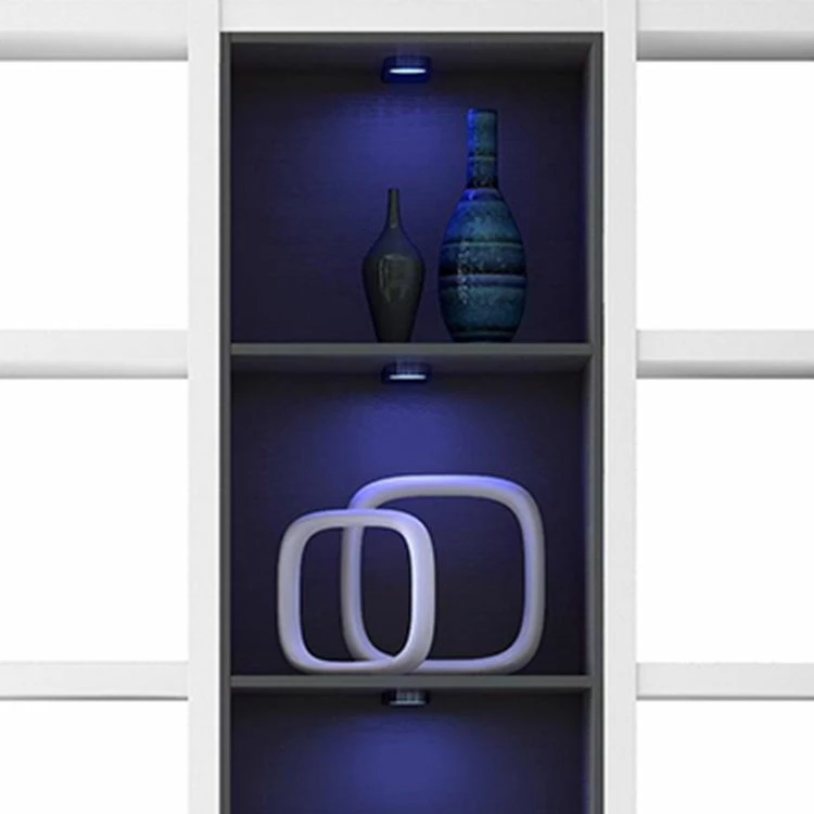 Loftscape Regal Emporior III - Weiß / Schwarz - Mit Beleuchtung 4 Loftscape Regal Emporior III - Weiß / Schwarz - Mit Beleuchtung – Bild 3