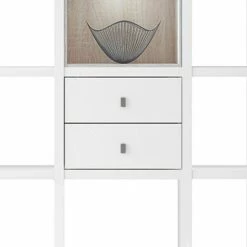 Loftscape Regal Emporior III - Weiß / Eiche Sonoma Dekor - Mit Beleuchtung -Möbel Verkäufe 2024 regal emporior iii weiss sonoma eiche dekor 289520