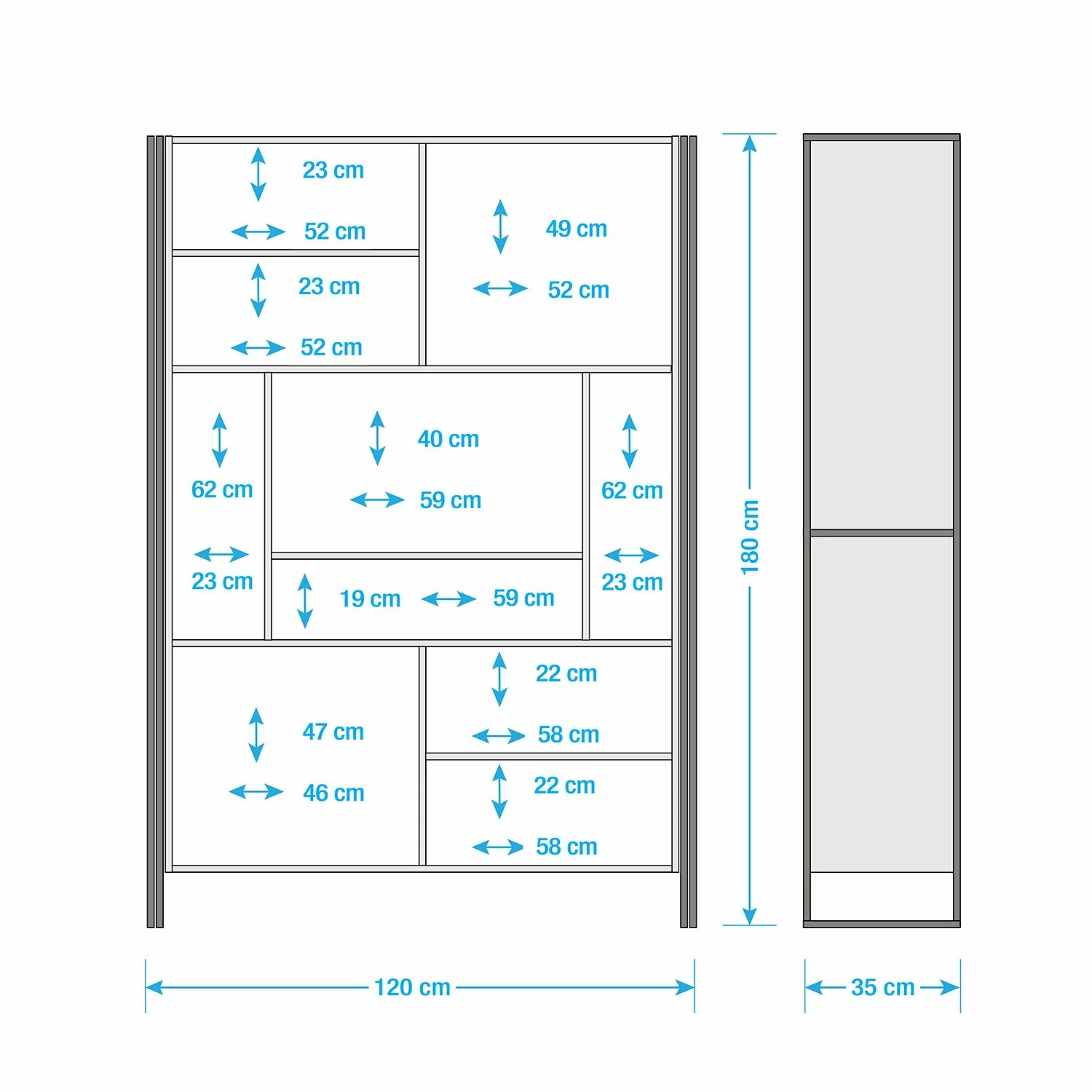 Wolf-Möbel Regal Iron II - Mango massiv / Eisen 13 Wolf-Möbel Regal Iron II - Mango massiv / Eisen – Bild 11