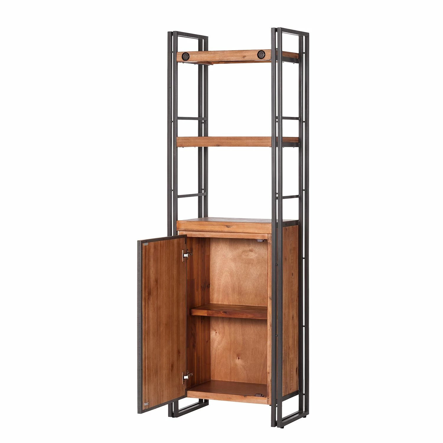 Ars manufacti Regal Manchester V - Akazie teilmassiv / Metall - Akazie / Anthrazit 7 Ars manufacti Regal Manchester V - Akazie teilmassiv / Metall - Akazie / Anthrazit – Bild 5