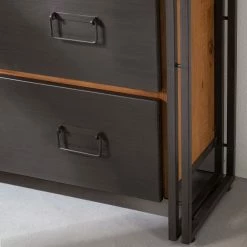 Ars manufacti Regal Manchester VI - Akazie teilmassiv / Metall - Akazie / Anthrazit -Möbel Verkäufe 2024 regal manchester vi anthrazit akazie dekor 4877260