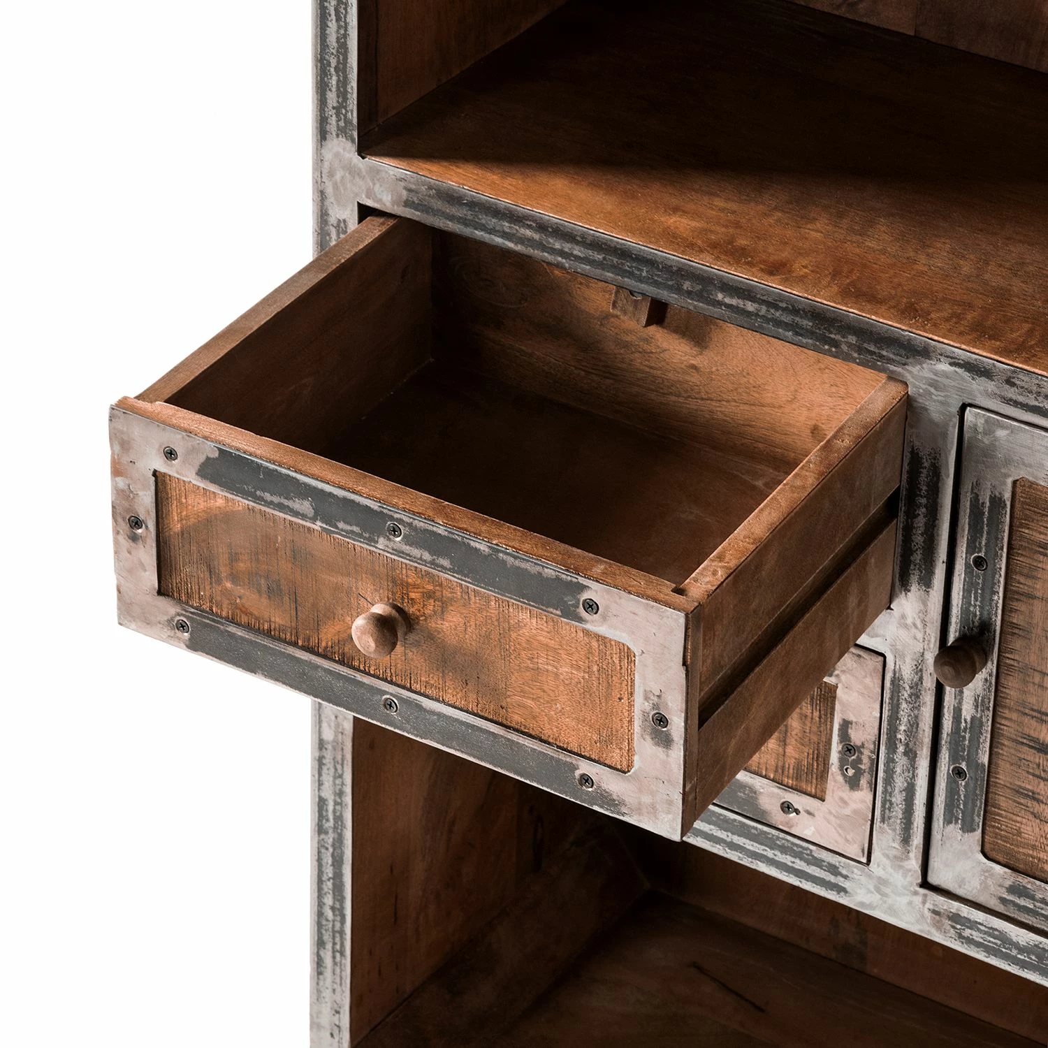 Ars manufacti Regal Wharton II - Akazie teilmassiv / Stahl 15 Ars manufacti Regal Wharton II - Akazie teilmassiv / Stahl – Bild 13