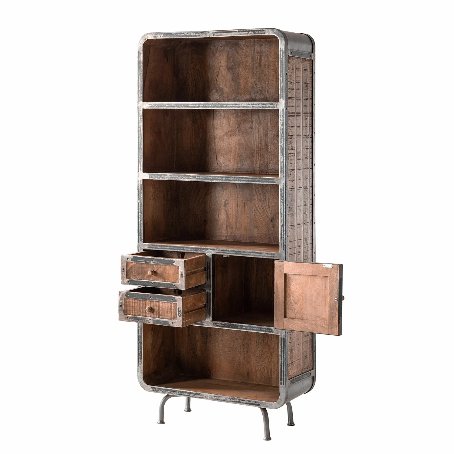 Ars manufacti Regal Wharton II - Akazie teilmassiv / Stahl 8 Ars manufacti Regal Wharton II - Akazie teilmassiv / Stahl – Bild 6