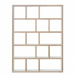 Temahome Regal Berlin - Weiß / Hellbraun - 150 x 198 cm -Möbel Verkäufe 2024 regal woodstock weiss 150 cm 198 cm 3954968