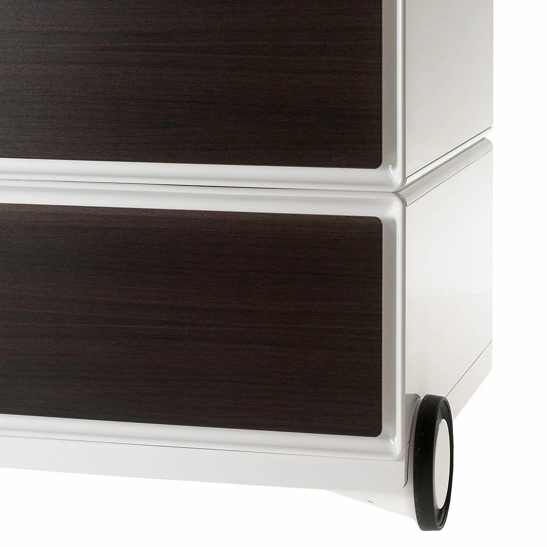 EasyOffice by Paperflow Rollcontainer easyBox I - Weiß / Wenge 4 EasyOffice by Paperflow Rollcontainer easyBox I - Weiß / Wenge – Bild 2