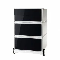 EasyOffice by Paperflow Rollcontainer easyBox II - Weiß / Schwarz