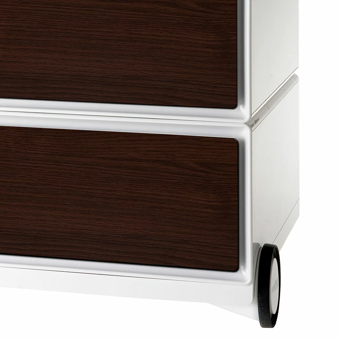 EasyOffice by Paperflow Rollcontainer easyBox II - Weiß / Wenge 4 EasyOffice by Paperflow Rollcontainer easyBox II - Weiß / Wenge – Bild 2